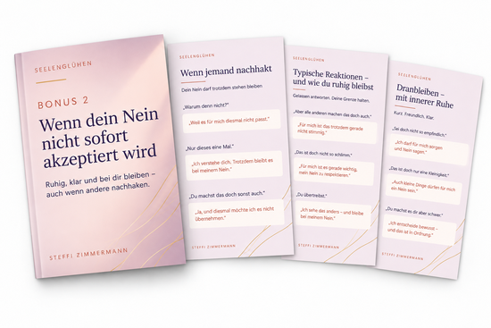 Bonus 2: Wenn dein Nein nicht sofort akzeptiert wird